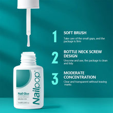 Load image into Gallery viewer, Nailpop Nail Glue 2/5PCS Strong Adhesive Fast Drying Long Lasting Transparent Acrylic Glue for Artificial Nails Nail Art Tools
