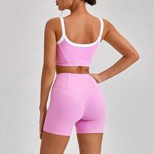 Load image into Gallery viewer, Woman Yoga Sport Outfit for Fitness Two Pieces Short Pant Sets Suits Tracksuit Sportswear Woman Gym Yoga Workout Clothes
