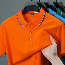 Load image into Gallery viewer, Men's Casual Solid Color Short Sleeve Polo Shirt  Summer Fashionable Comfortable Versatile Top for Men
