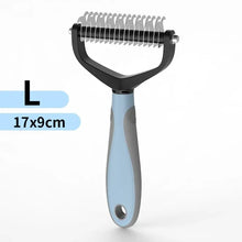 Load image into Gallery viewer, Cat Hair Removal Comb Dog Hair Removal Brush Stainless Steel Double Sided Pet Grooming Brush Removing Tangles Cat Accessories
