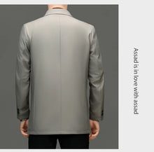 Load image into Gallery viewer, Solid Lapel Business Trench Coat
