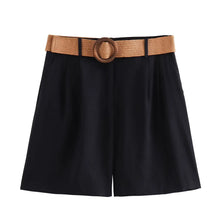 Load image into Gallery viewer, Women's Shorts High Waist Y2k Belt Short Woman Streetwear Harajuku Baggy Jeans Skort Beach Bermuda Pants Y 2k Summer New
