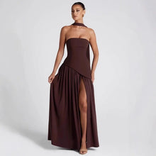 Load image into Gallery viewer, Backless High Split Summer Dress
