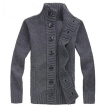 Load image into Gallery viewer, Buttoned Stand Collar Cardigan

