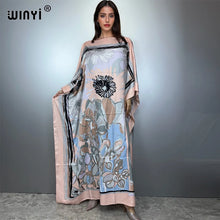 Load image into Gallery viewer, Printed Dresses For Women 2025 Fashion Design Loose Dress Batwing Maxi Long Femme Vestidos Summer Autumn Party Elegant Dress
