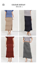 Load image into Gallery viewer, Flowy Pleated Chiffon Maxi Skirt
