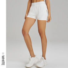 Load image into Gallery viewer, Yoga Shorts Sports Fitness Shorts High Waist Running Fake Two Pieces Anti-Shine Shorts Women's Double Layer Training Leggings
