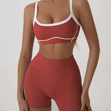 Load image into Gallery viewer, Woman Yoga Sport Outfit for Fitness Two Pieces Short Pant Sets Suits Tracksuit Sportswear Woman Gym Yoga Workout Clothes
