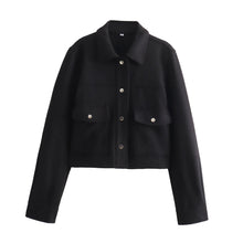 Load image into Gallery viewer, HH Jackets For Womens Autumn Fashion Solid Front Pockets Button Long Sleeve Jacket Elegant Woman Casual Outerwear Coat
