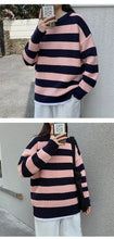 Load image into Gallery viewer, Striped Knitted Sweater Men Women Vintage Tate Langdon Loose Sweaters Harajuku Green Warm Autumn Jumper Pullover Unisex Casual
