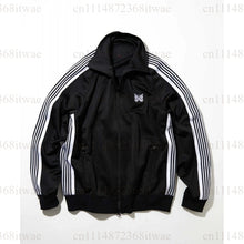 Load image into Gallery viewer, Unisex Embroidery Track Suit Striped Tape Zip‑Up Jacket Pants Set Casual Sportswear Outfit Long Sleeve Athletic Tracksuit Set
