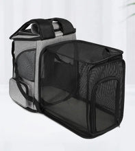 Load image into Gallery viewer, Breathable Pet Cat Carrier Backpack Foldable Pet Carrier Transport Travel Bag Expandable Large Capacity Creative for Cats Dogs
