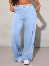 Load image into Gallery viewer, Women's Fashion Pants High Waist Webbing Loose Women's Wide Leg Pants Solid Colour Casual Female Pants Autumn Daily Wear
