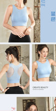 Load image into Gallery viewer, Sports Bras for Women Quick Drying Mesh Racerback Sports Bra Seamless Padded Sports Bra Yoga Bras Workout Bra Activewear Bra
