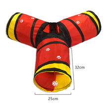 Load image into Gallery viewer, Cat Tunnel Pet Supplies Cat S T Pass Play Tunnel Foldable Cat Tunnel Cat Toy Breathable Drill Barrel for Indoor loud paper
