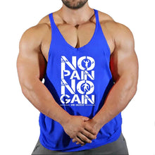 Load image into Gallery viewer, Gym T-shirts Muscle Men's Clothes Workout Fitness Shirt Singlets Tank Top Vest Man Sportswear Muscular Bodybuilding Stringer
