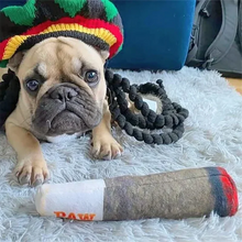 Load image into Gallery viewer, Funny Interactive Dog Toys Cigar Design Plush Squeaky Pet Toys Grinding Teeth Creative Chew Cool Stuffed Gifts for Dog Birthday
