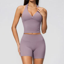 Load image into Gallery viewer, Yoga Outfit Set Fitness Two-Piece Set With No Embarrassing Lines Butt-Lifting Running Shorts Leggings Yoga Suit Athletic Wear
