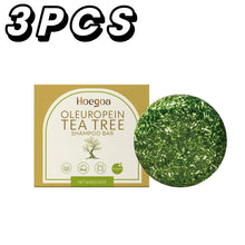Load image into Gallery viewer, Herbal Dandruff Removal Shampoo Bar Mild Tea Tree Oil Essence Oil Control Scalp Cleansing Hair Care Soap Hair Damaged Repairing
