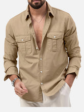 Load image into Gallery viewer, Multi Pocket Workwear Shirt Men
