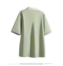 Load image into Gallery viewer, Oversized Contrast Summer Polo Shirt
