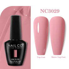 Load image into Gallery viewer, NAILCO 333 Colors Gel Nail Polish Semi Permanent Varnishes Nails Art Design Hybrid Soak Off Top Base Coat UV Gel Manicure 15ml
