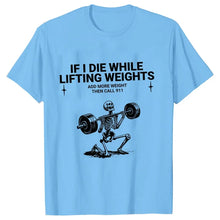 Load image into Gallery viewer, Gym Workout T-shirts for Men Clothing Funny Weightlifting Tshirts Short Sleeve Tops Clothes Fitness Exercise Tee Shirts Homme
