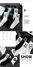 Load image into Gallery viewer, 10 pairs of men's sports socks, casual, breathable, and versatile. Ghost face graffiti personalized socks
