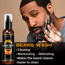 Load image into Gallery viewer, Men Beard Grooming Gift Kit Deep Cleansing Wash and Conditioner Moisturizing Nourishing Beard Oil Styling Butter for Beards Care
