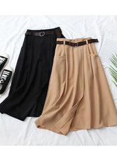 Load image into Gallery viewer, Irregular Pocket High Waist Midi
