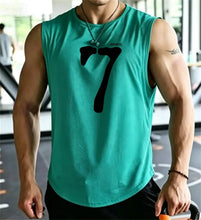 Load image into Gallery viewer, SPORTS 7 New Men Tank Tops Sleeveless Shirt Polyester Mesh Material Quick Dry Breathable Men Workout Fitness Basketball Top Tee
