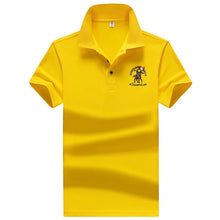Load image into Gallery viewer, Polo Shirt Men Summer New Men's Short-Sleeved Polo Shirt Mens Embroidery Synthetic Fiber Fabric Youth Casual Business Polo Shirt
