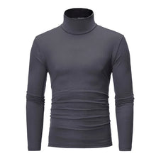 Load image into Gallery viewer, Spring Autumn Thin Men Pullovers Sweaters Turtleneck Knitted Sweater for Men Warm Clothing Male Sweaters Full Black White Tops

