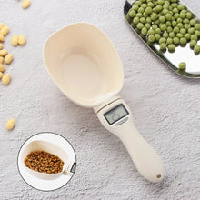 Load image into Gallery viewer, Pet Food Measuring Scoop Electronic Dog Cat Food Measuring Cup Digital Spoon Scale Kitchen Food Scale with LED Display
