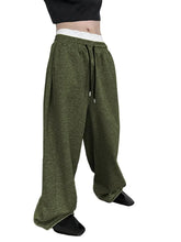 Load image into Gallery viewer, Men's Athletic Trainning Joggers Casual Loose Fit Sweatpants Spring Fall Fleece Lined Pants Elastic Waist Drawstring Trousers

