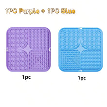 Load image into Gallery viewer, Pet Lick Silicone Mat Dogs Pet Slow Food Plate for Dog Bathing Distraction Silicone Dog Sucker Food Training Dog Feeder Supplies

