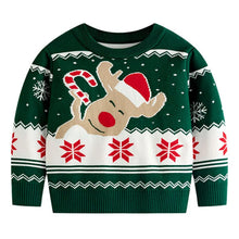 Load image into Gallery viewer, Winter Cartoon Knit Kids Pullover Sweater
