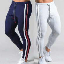 Load image into Gallery viewer, Joggers Men Striped Sweatpants Casual Long Pants Men Fitness Running Workout Track Trousers
