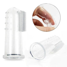 Load image into Gallery viewer, Super Soft Pet Finger Toothbrush Teddy Dog Brush Bad Breath Tartar Teeth Care Tool Dog Cat Cleaning Silicagel Pet Supplies

