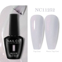 Load image into Gallery viewer, NAILCO 333 Colors Gel Nail Polish Semi Permanent Varnishes Nails Art Design Hybrid Soak Off Top Base Coat UV Gel Manicure 15ml
