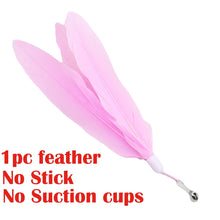 Load image into Gallery viewer, Interactive Cat Toy Handfree Cat Stick Kitten Playing Teaser Wand Toy Suction Cup Feather Wand Pet Supplies Simulation Feather
