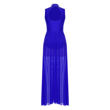 Load image into Gallery viewer, Shiny Lyrical Rhinestone Maxi Dress
