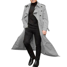Load image into Gallery viewer, Men’s Luxury Full-Length Trench Coat – England Style Business Overcoat
