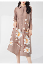 Load image into Gallery viewer, Elegant Pleated Loose Maxi Dress
