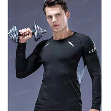 Load image into Gallery viewer, Gym Fitness T Shirt Men's Short Sleeve Summer Boxing Jersey Legging Men Rashguard Compression Pants Quick Dry Tight T-Shirts Men
