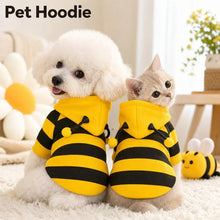 Load image into Gallery viewer, Bee Pet Puppy Coat Apparel Outfit Dog Hoodies Winter Warm Cat Cosplay Costume Holiday Outfit for Small Medium Dogs &amp; Cats
