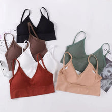 Load image into Gallery viewer, Sexy Nylon Thin Strapes Sports Bra Fitness Sport Brassiere Tops Gym Bra Backless Push Up Bras Running Women Sports Bra Women Bra
