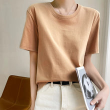 Load image into Gallery viewer, Loose Cotton Summer Tee Women
