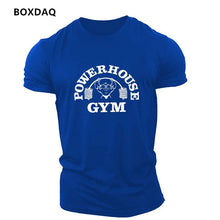 Load image into Gallery viewer, Gym Weightlifting Sports Men's T-Shirts Summer Short Sleeve Fitness Sports Male T Shirt  O-Neck Casual Loose Tops 6XL Plus Size
