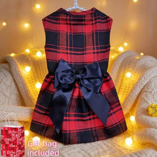 Load image into Gallery viewer, Pet Dog Clothes Plaid Shirt Suit Tie Gown Spring Summer Puppy Coat Teddy Bear Pomeranian Vest Small-Medium Dog Cat Pet Costume
